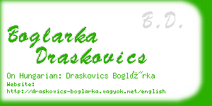 boglarka draskovics business card